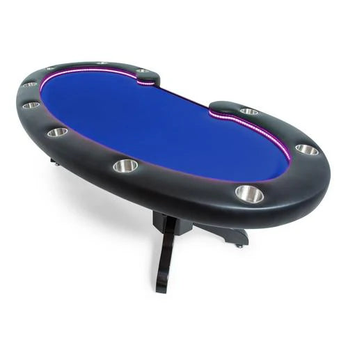 BBO Poker Tables Lumen HD LED 11-Person Poker Table with Dining Top (2BBO-LUM-1)