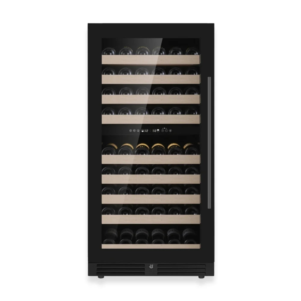 KingsBottle 47-Inch Upright Low-E Glass Door Dual Zone Wine Cooler