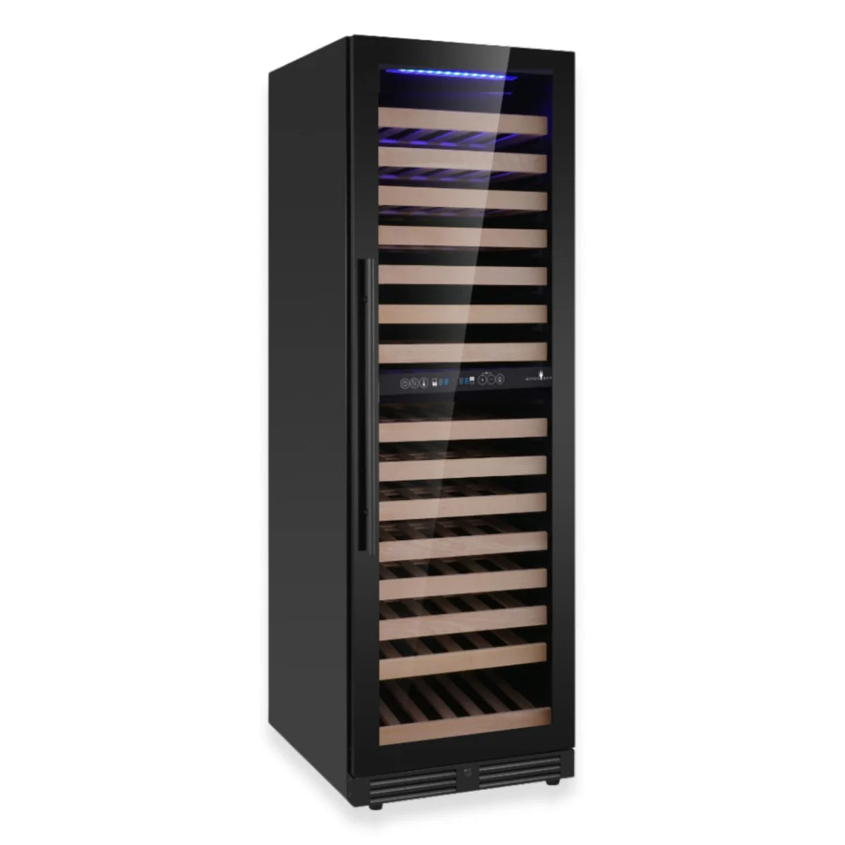 KingsBottle 72-Inch Upright Low-E Glass Door Dual Zone Large Wine Cooler (Model: KBU425DX)