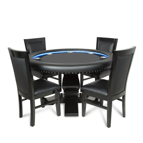 BBO Ginza LED 8-Person Poker Table with Dining Top (2BBO-GINZ)
