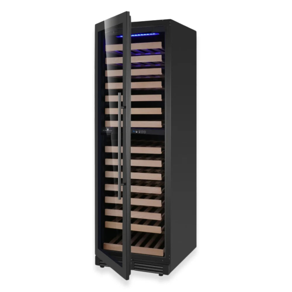 KingsBottle 72-Inch Upright Low-E Glass Door Dual Zone Large Wine Cooler (Model: KBU425DX)