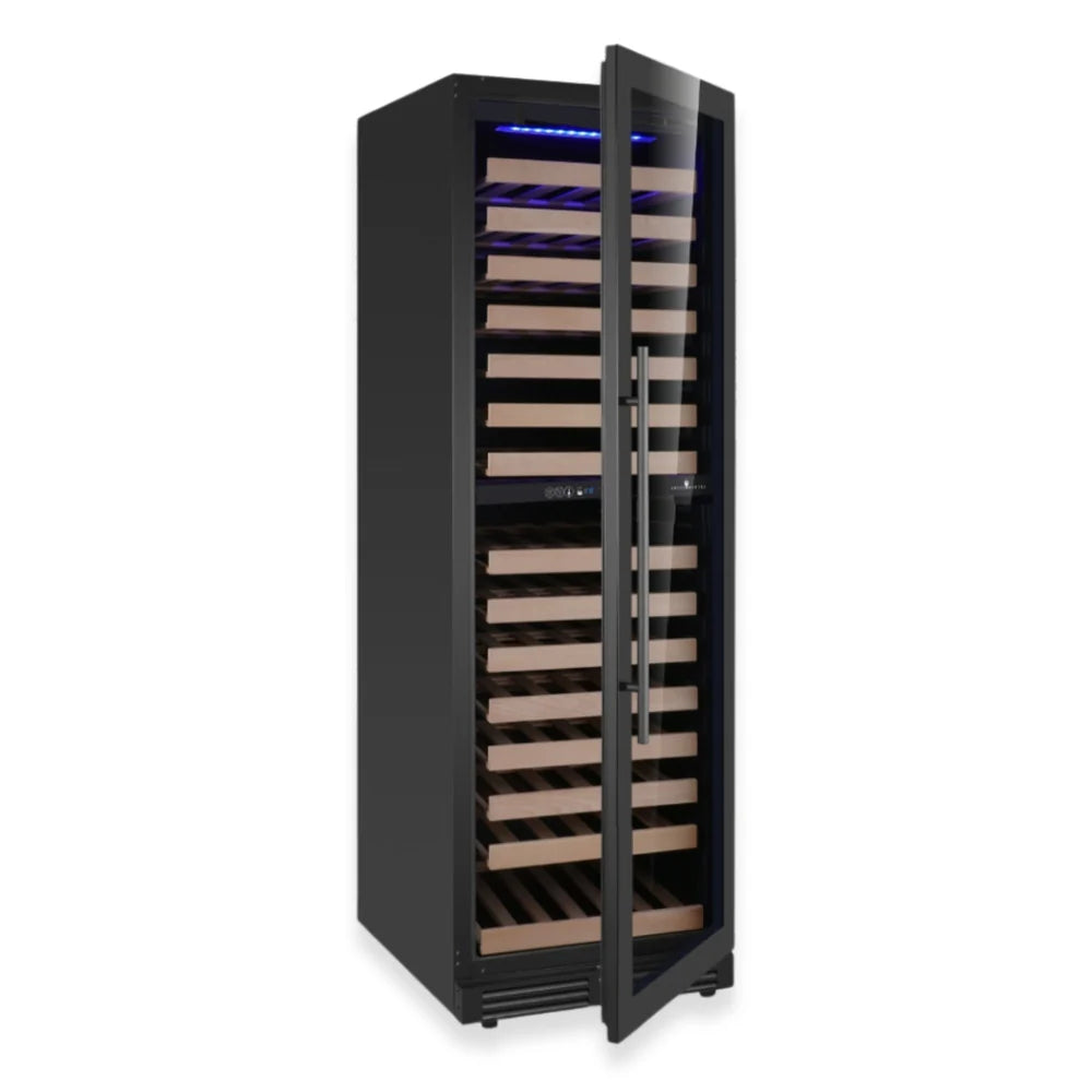 KingsBottle 72-Inch Upright Low-E Glass Door Dual Zone Large Wine Cooler (Model: KBU425DX)