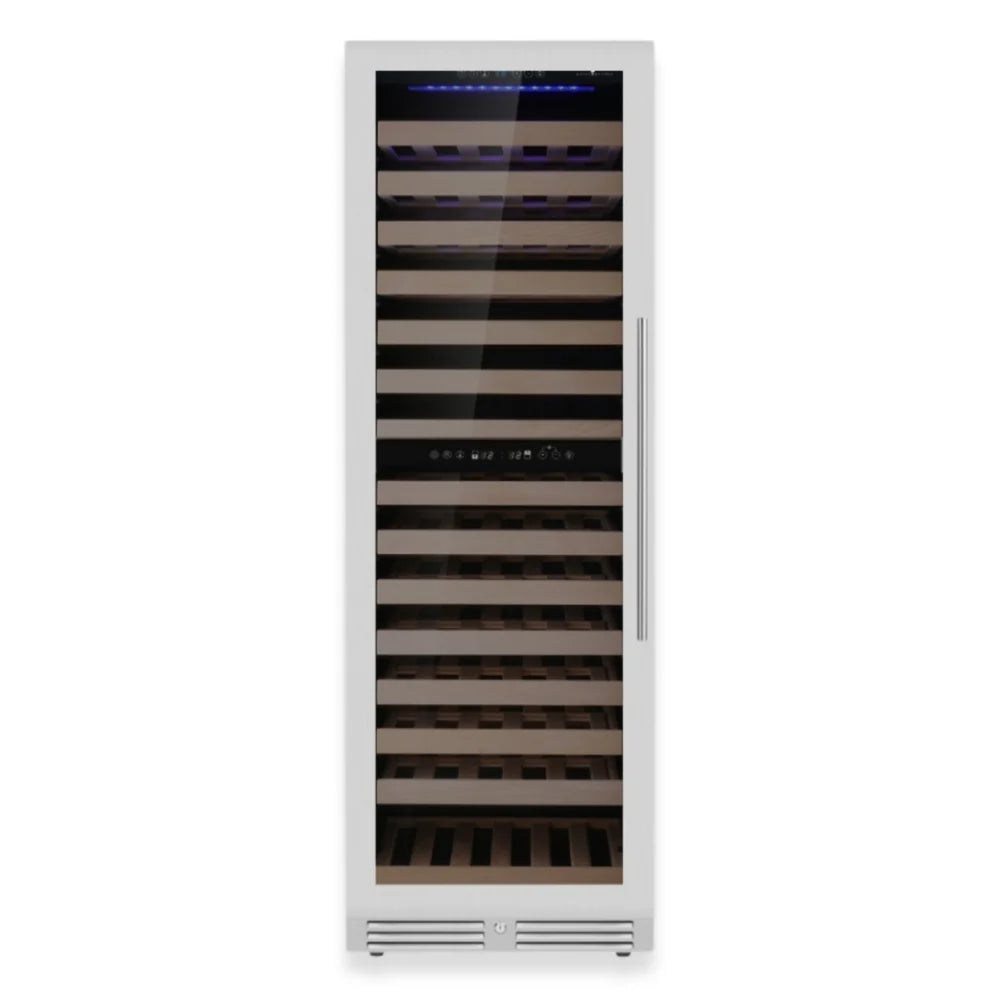 KingsBottle 72-Inch Upright Low-E Glass Door Dual Zone Large Wine Cooler (Model: KBU425DX)